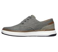 Skechers Ederson, Moreno-Zapatos Oxford de Lona para Hombre, marrón, 42 EU Ancho