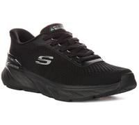Skechers Edgeride Erlson, Zapatillas Hombre, Black Knit/PU, 45 EU