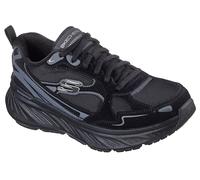 Skechers Edgeride Misty Skies - Tenis para Mujer, Borde de Malla Duraleather de Cuero Negro, 39.5 EU