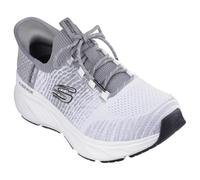 Skechers Edgeride Raygo - Tenis sin cordones para hombre, Blanco/ Gris, 12