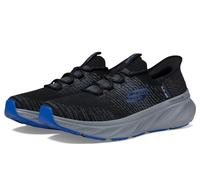 Skechers Edgeride Raygo - Tenis sin cordones para hombre, Negro/Azul, 46 EU