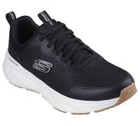 Skechers Edgeride Rekze, Zapatillas Hombre, Black Mesh/TPU/White Trim, 45.5 EU Ancho