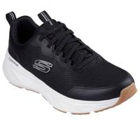 Skechers Edgeride RekzeSneaker para hombre, Malla negra de poliuretano termoplástico con ribete blanco, 12 UK Wide