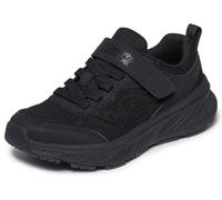 Skechers EDGERIDE - Zapatillas Deportivas para niño, Tela Negra/sintética/Ribete Negro, Talla 2 UK Niño
