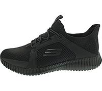 Skechers 52640 - Tobillo bajo de Piel sintética Hombre, color Negro, talla 44 EU