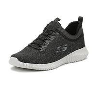 Skechers ELITE FLEX HARTNELL, Zapatillas para Hombre, Black & Gray Mesh/Trim, 40 EU