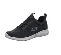 Skechers ELITE FLEX HARTNELL, Zapatillas para Hombre, Black & Gray Mesh/Trim, 44 EU