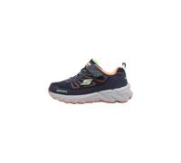 Skechers Elite Sport Tread Aquavek, Zapatillas, Navy Synthetic/Textile/Yellow & Orange TR, 27.5 EU