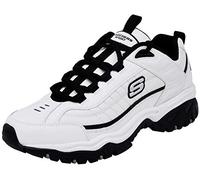 Skechers Energy Afterburn Zapatillas deportivas para hombre, Blanco/Negro, 45 EU