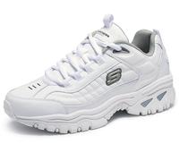 Skechers Energy Afterburn - Zapatillas para hombre, Blanco/azul marino, 8 Wide