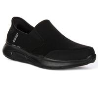 Skechers Ecualizador de Deslizamiento Manos Libres 5.0 Drayze, Zapatillas Hombre, Black Mesh Duraleather Black Trim, 45 EU
