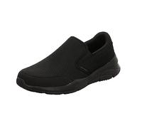 Skechers Equalizer 4.0 Krimlin, Zapatillas Hombre, Black Mesh Black Trim, 45 EU