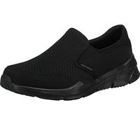Skechers EQUALIZER 4.0 PERSISTING, Zapatillas para Hombre, Black Mesh/Pu/Black Trim, 40 EU