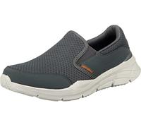 Skechers EQUALIZER 4.0 PERSISTING, Zapatillas para Hombre, Charcoal Mesh/Pu/Orange Trim, 44 EU