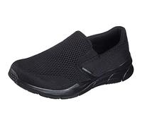 Skechers EQUALIZER 4.0 TRIPLE-PLAY, Zapatillas sin cordones para Hombre, Black Engineered Mesh/Black Trim, 45.5 EU