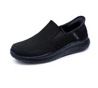 Skechers Equalizer 5.0 Drayze - Zapatillas sin cordones para hombre, color negro y negro, 10 de ancho