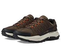 Skechers Equalizer 5.0 Trail Solix - Zapatillas Deportivas para Hombre, Malla de Cuero marrón con Ribete Naranja, 39.5 EU