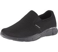 Skechers Equalizer Double-Play, Slip on Hombre, Black, 45.5 EU Ancho