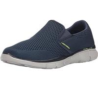 Skechers Equalizer Double-Play, Slip on Hombre, Navy, 42.5 EU Ancho
