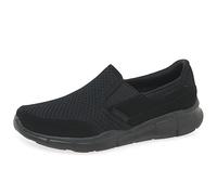 Skechers EQUALIZER PERSISTENT, Zapatillas sin cordones para Niños, Black Trubuck/ Mesh/ Black Trim, 35 EU