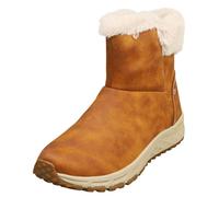 Skechers Escape Plan Cozy Collab, Botas Mujer, Chestnut Microleather/Faux Fur, 36.5 EU