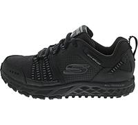 Skechers ESCAPE PLAN, Zapatillas para Hombre, Black (Black Leather/Mesh/Trim Bbk), 41.5 EU