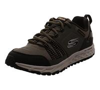 Skechers Zapatillas para hombre ESCAPE PLAN Verde oliva (piel/malla) Negro Talla 44