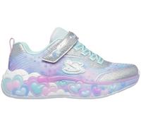 Skechers ETERNAL HEART LIGHTS - Zapatos unisex para niños, Plateado multicolor, 31 EU