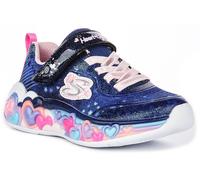Skechers Eterno Mágico Luz Sparkle Zapatillas Niña Azul Marino GB 1-14