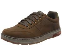 Skechers EVENSTON FANTON, Zapatillas para Hombre, Dark Brown Leather, 46 EU