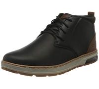 Skechers EVENSTON RENLI, Botines para Hombre, Black Leather, 43 EU