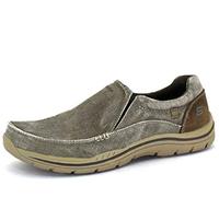 Skechers Expected Avillo, Mocasín Hombre, Caqui, 45.5 EU