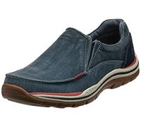 Skechers Expected-Avillo, Mocasín Hombre, Azul Marino, 42 EU