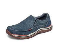 Skechers Expected Avillo Relaxed-Fit Slip-On Loafer Mocasines para Hombre, Azul, 50.5 EU