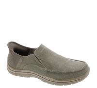 Skechers Expected-Cayson, Mocasín Hombre, Beige, 45 EU