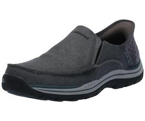 Skechers Expected-Cayson, Mocasín Hombre, Negro, 41.5 EU