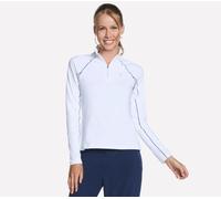 Skechers Fairway Long Sleeve 1/4 Zip en Blanca, talla 2XL