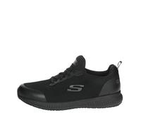 Skechers FANNTER, Zapatos de trabajo para Hombre, Black Leather/Textile/Synthetic, 43 EU