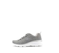 Skechers Fashion Fit Bold Boundaries, Zapatillas Mujer, Gray Mesh/Lavender Trim, 37 EU