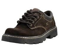 Skechers Women's Parties-Mate Oxford,Chocolate Suede Leather,8.5 M US