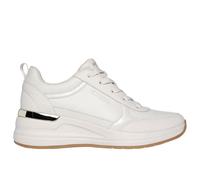 Skechers, Billion 2 Mid Lace UP Mujer, Borde de Charol Duraleather Blanco Roto, 37.5 EU