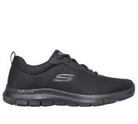 Skechers FLEX ADVANTAGE 4.0 PROVIDENCE, Zapatillas para Hombre, Black Mesh/Pu/Black Trim, 42 EU