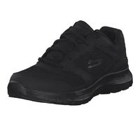 Skechers FLEX ADVANTAGE 4.0, Zapatillas Hombre, Black Leather/Mesh/Pu/Black Trim, 45 EU
