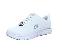 Skechers FLEX ADVANTAGE SR BENDON, Zapatillas para Hombre, White Mesh/Water And Stain Repellent Treatmen, 42 EU