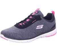 Skechers Flex Appeal 3.0 Deportivas Mujeres Gris/Negro/Rosa - 38 - Fitness/Training Shoes