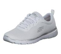 Skechers Flex Appeal 3.0 First Insight, Sneakers Mujer, Blanco (White Mesh Silver Trim), 40 EU