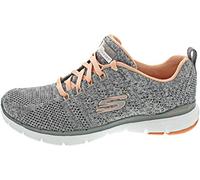 Skechers - Flex Appeal 3.0-High Tides, Zapatillas Mujer, Gris, 36 EU