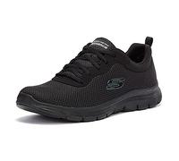 Skechers Flex Appeal 4.0 Brilliant View Regular, Zapatillas Mujer, Black Mesh Trim, 37 EU