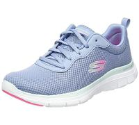 Skechers Flex Appeal 4.0 Brilliant View Regular, Zapatillas Mujer, Slate Mesh Trim, 38 EU