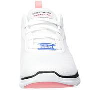 Skechers Flex Appeal 4.0 Brilliant View, Zapatillas Mujer, White Mesh Black Pink Trim, 38 EU
